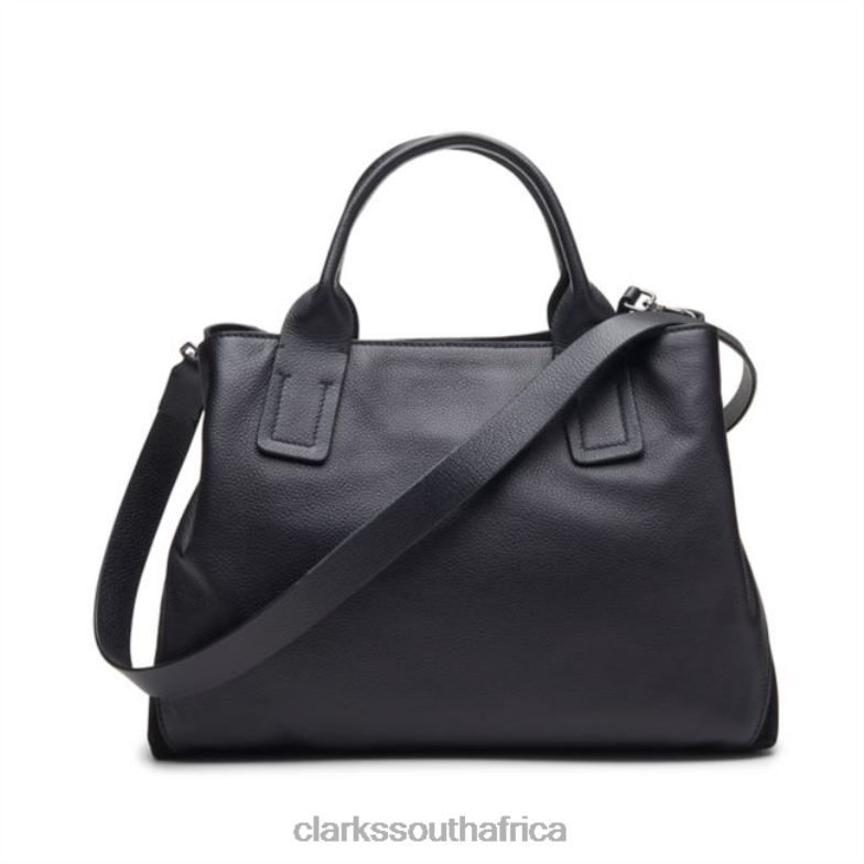 Black Leather The Pimsey Large Black Leather Clarks 840405404 Accessories Clarks Black Leather