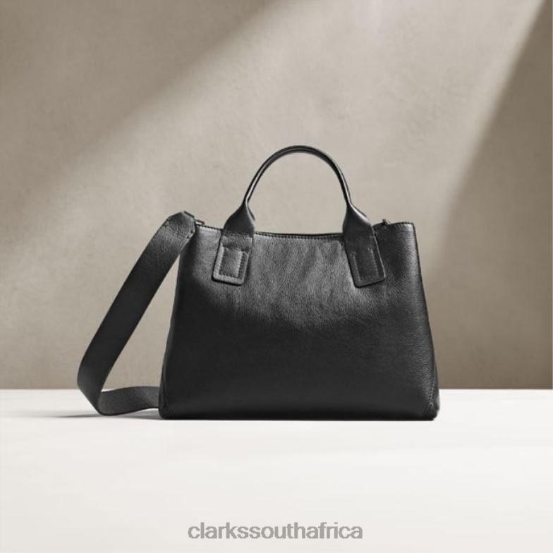 Black Leather The Pimsey Large Black Leather Clarks 840405404 Accessories Clarks Black Leather