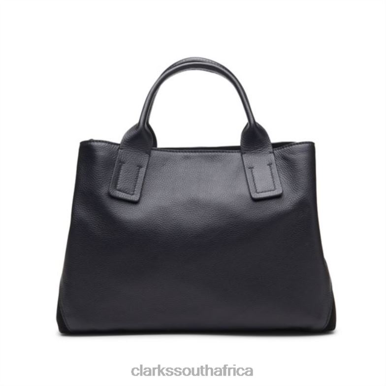 Black Leather The Pimsey Large Black Leather Clarks 840405404 Accessories Clarks Black Leather