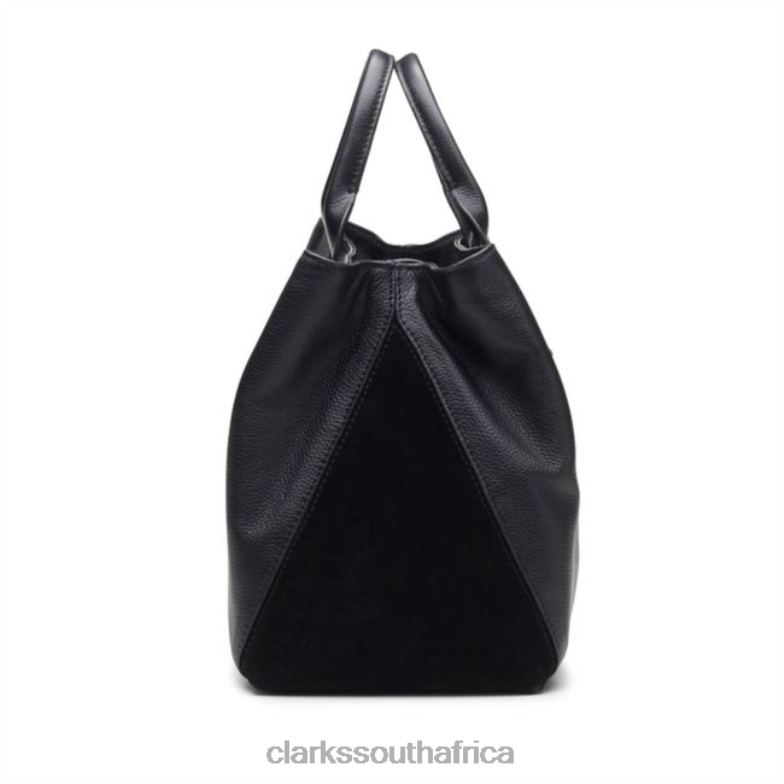 Black Leather The Pimsey Large Black Leather Clarks 840405404 Accessories Clarks Black Leather