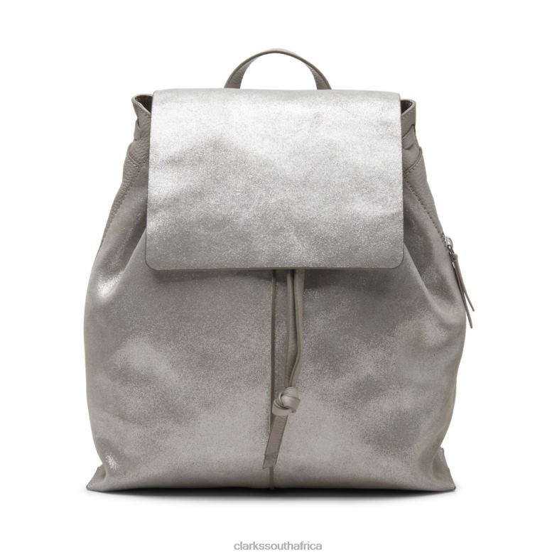 Grey Metallic Clarks Raelyn Tie Grey Metallic 840405379 Accessories Clarks Grey Metallic