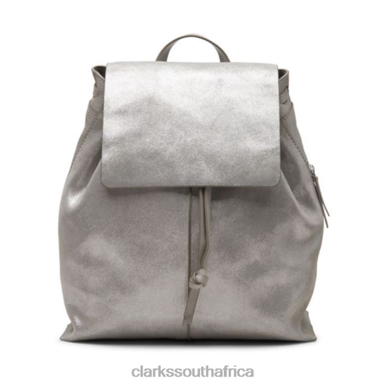 Grey Metallic Clarks Raelyn Tie Grey Metallic 840405379 Accessories Clarks Grey Metallic