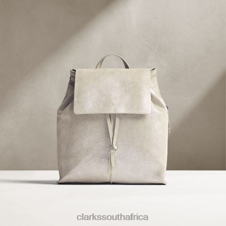 Grey Metallic Clarks Raelyn Tie Grey Metallic 840405379 Accessories Clarks Grey Metallic