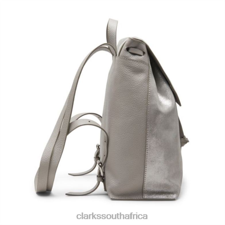 Grey Metallic Clarks Raelyn Tie Grey Metallic 840405379 Accessories Clarks Grey Metallic