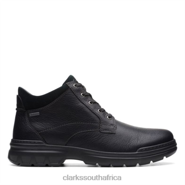 Black Leather Rockie 2 Up Gore-Tex Black Leather Clarks 840405668 Unisex Clarks Black Leather