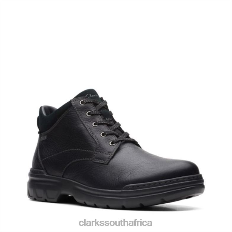 Black Leather Rockie 2 Up Gore-Tex Black Leather Clarks 840405668 Unisex Clarks Black Leather