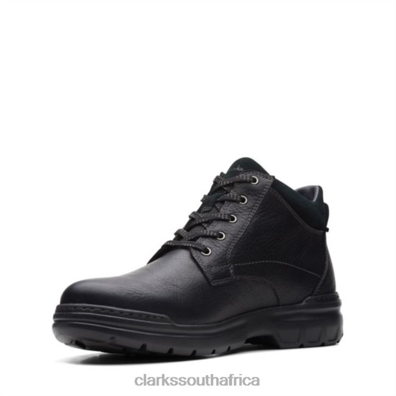 Black Leather Rockie 2 Up Gore-Tex Black Leather Clarks 840405668 Unisex Clarks Black Leather