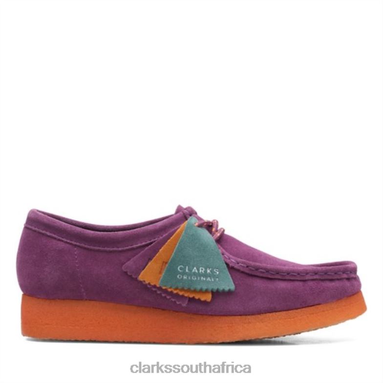 Purple Sde Combi Wallabee Purple Sde Combi Clarks 840406060 Unisex Clarks Purple Sde Combi