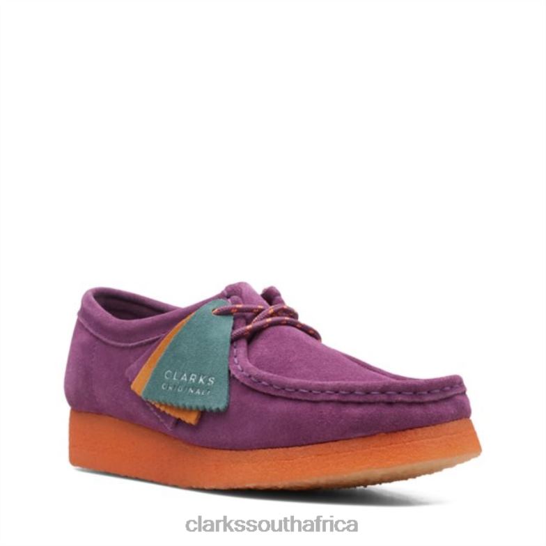 Purple Sde Combi Wallabee Purple Sde Combi Clarks 840406060 Unisex Clarks Purple Sde Combi