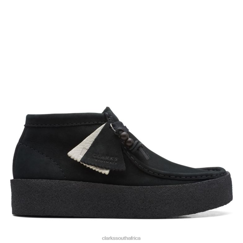 Wallabee Cup Boot Black Nubuck Clarks Black Nubuck 840405349 Unisex Clarks Black Nubuck