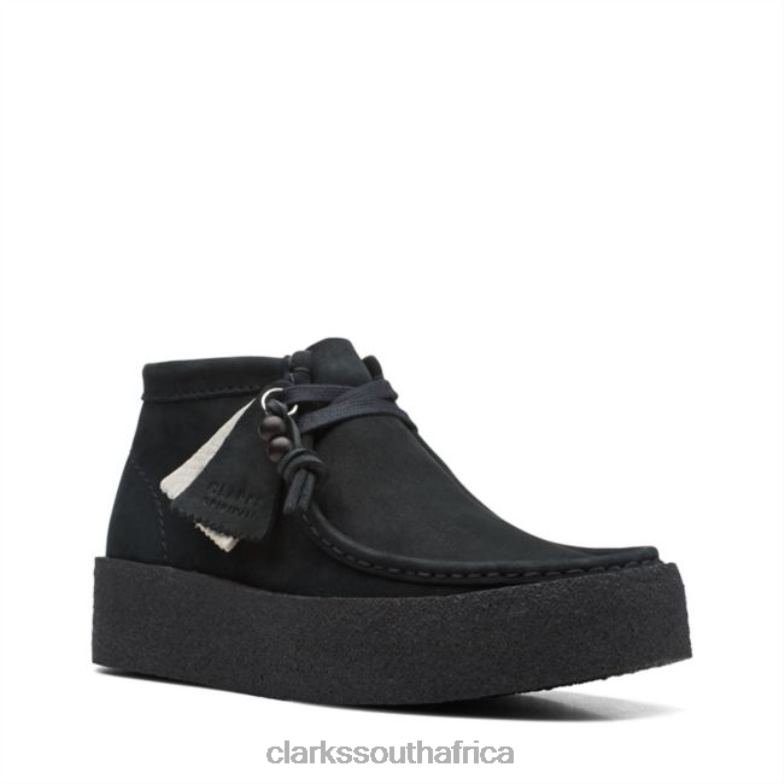 Wallabee Cup Boot Black Nubuck Clarks Black Nubuck 840405349 Unisex Clarks Black Nubuck