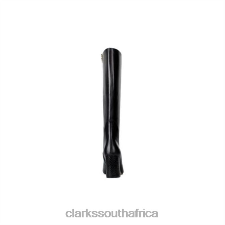 Black Combi Leather Clarks Laina85 Hi 840404203 Unisex Clarks Black Combi Leather