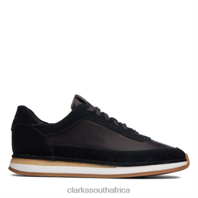 Black Combination Suede Craft Run Lace Black Combination Suede Clarks 840405116 Unisex Clarks Black Combination Suede
