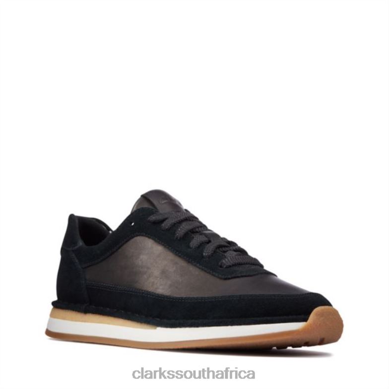 Black Combination Suede Craft Run Lace Black Combination Suede Clarks 840405116 Unisex Clarks Black Combination Suede