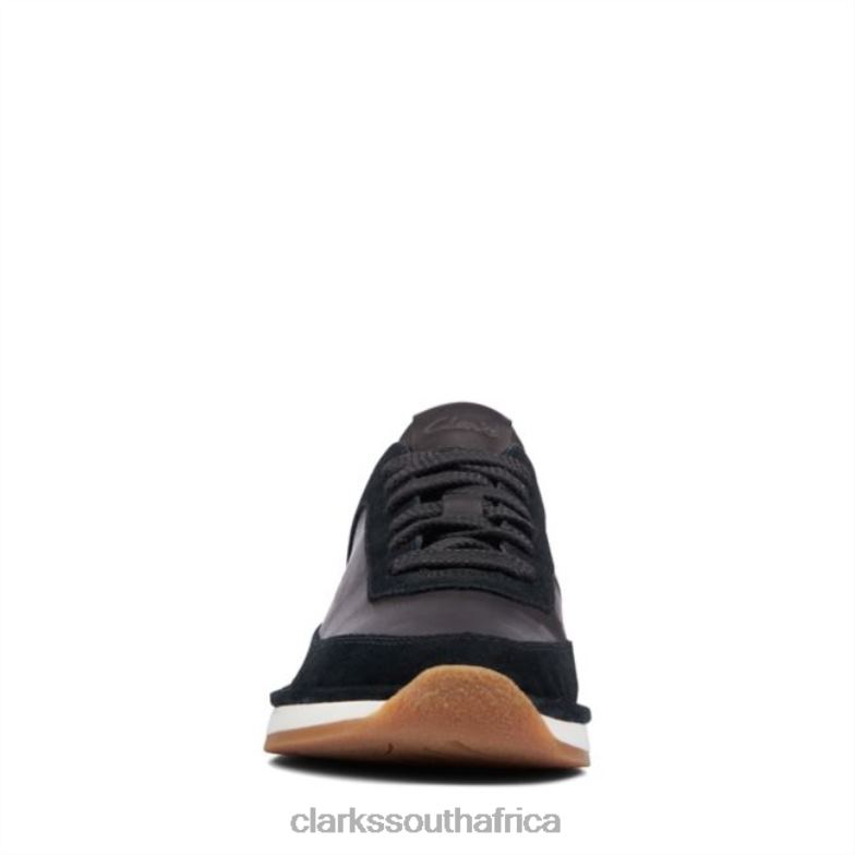 Black Combination Suede Craft Run Lace Black Combination Suede Clarks 840405116 Unisex Clarks Black Combination Suede