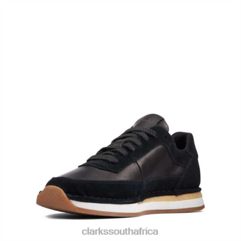 Black Combination Suede Craft Run Lace Black Combination Suede Clarks 840405116 Unisex Clarks Black Combination Suede