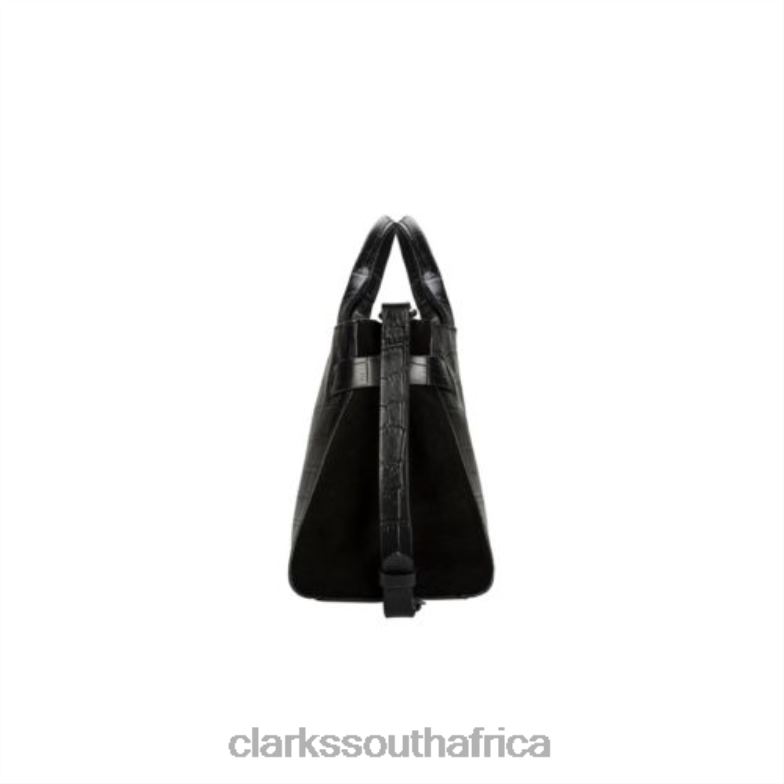 Black Croc Clarks The Ella Sml 840404299 Unisex Clarks Black Croc