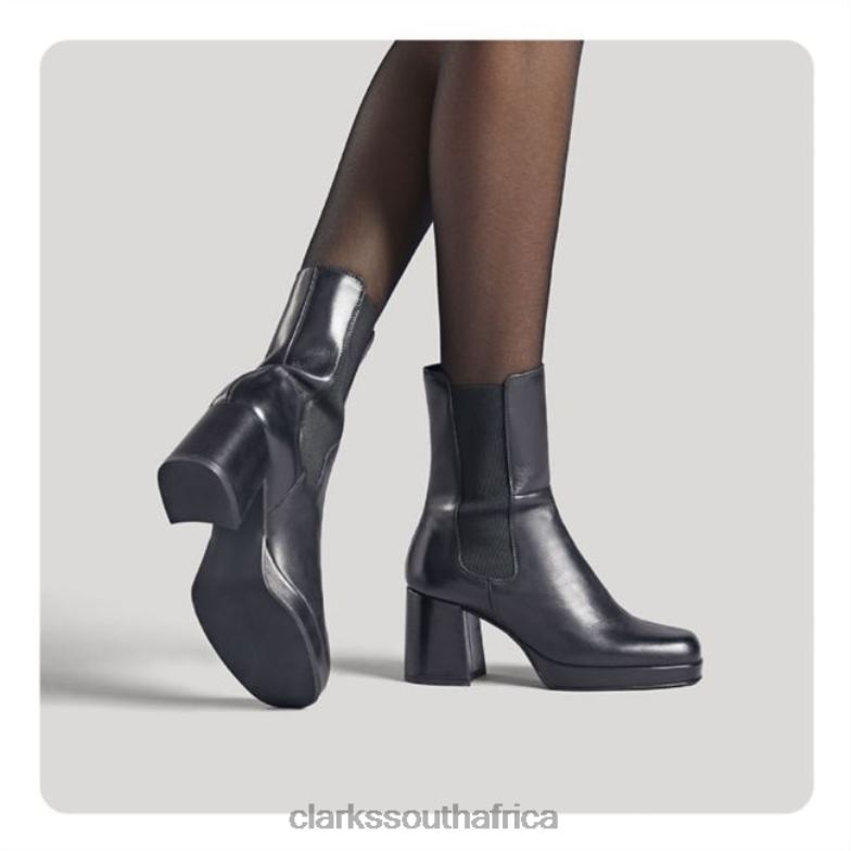 Black Leather Clarks Pique Up Black Leather 840405280 Unisex Clarks Black Leather