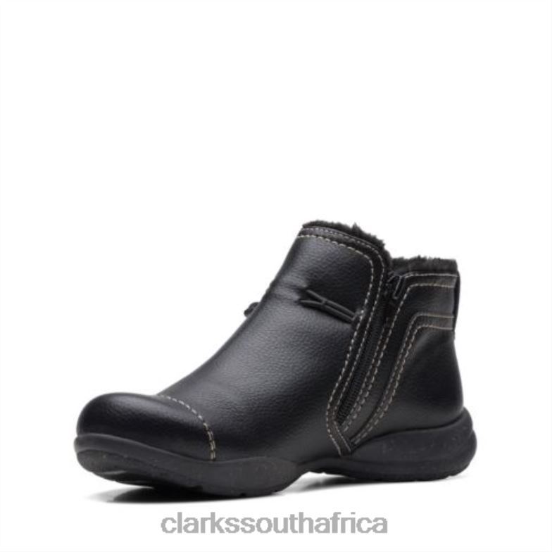 Black Leather Clarks Rosevilleaster 840404152 Unisex Clarks Black Leather