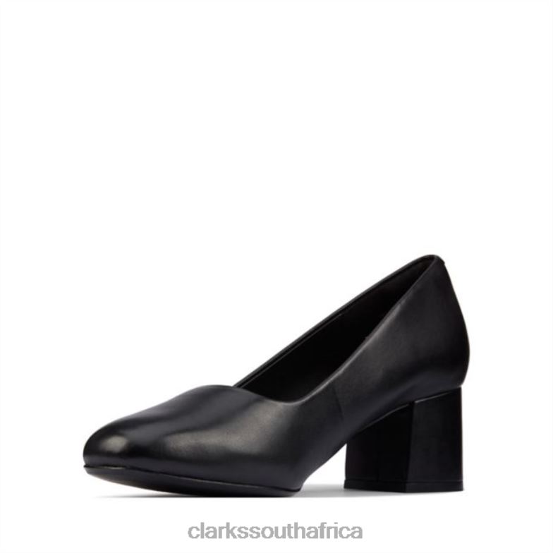Black Leather Clarks Sheer 55 Court Black Leather 840405096 Unisex Clarks Black Leather