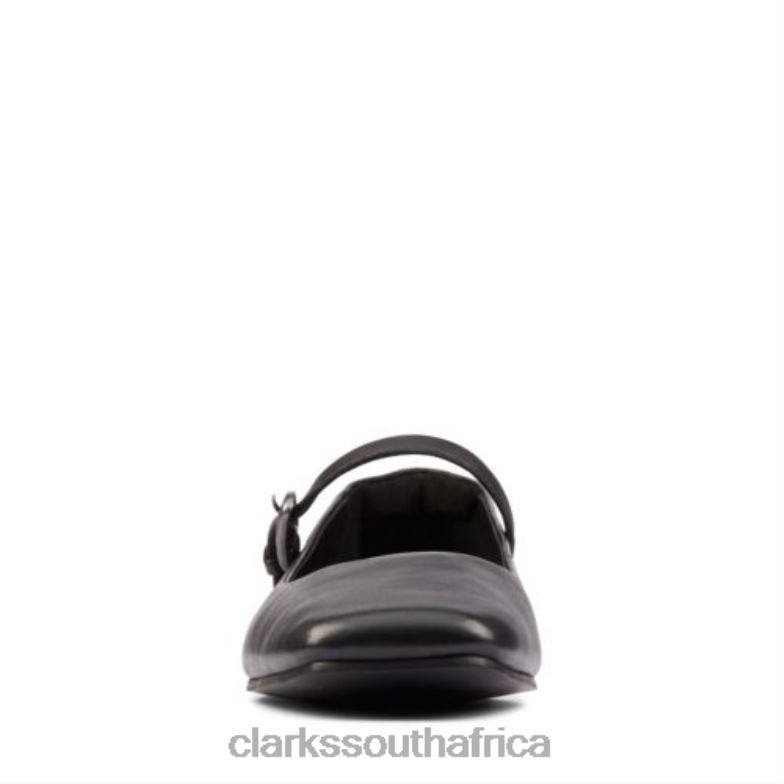 Black Leather Pure Tbar Clarks 840404340 Unisex Clarks Black Leather