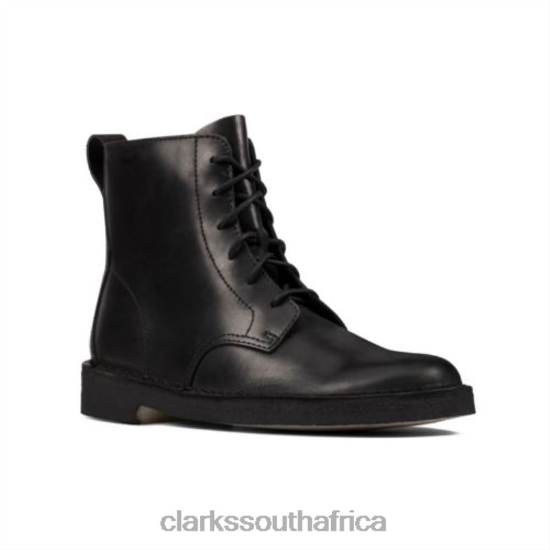 Black Polished Clarks Desert Mali 840404171 Unisex Clarks Black Polished