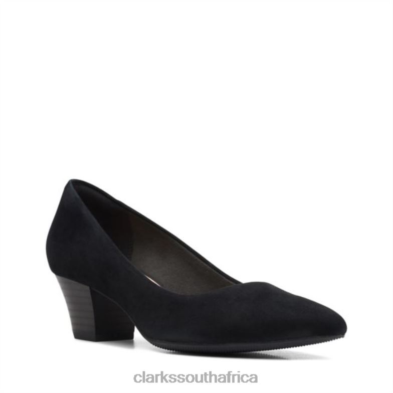 Black Suede Clarks Teresa Step Black Suede 840406347 Unisex Clarks Black Suede