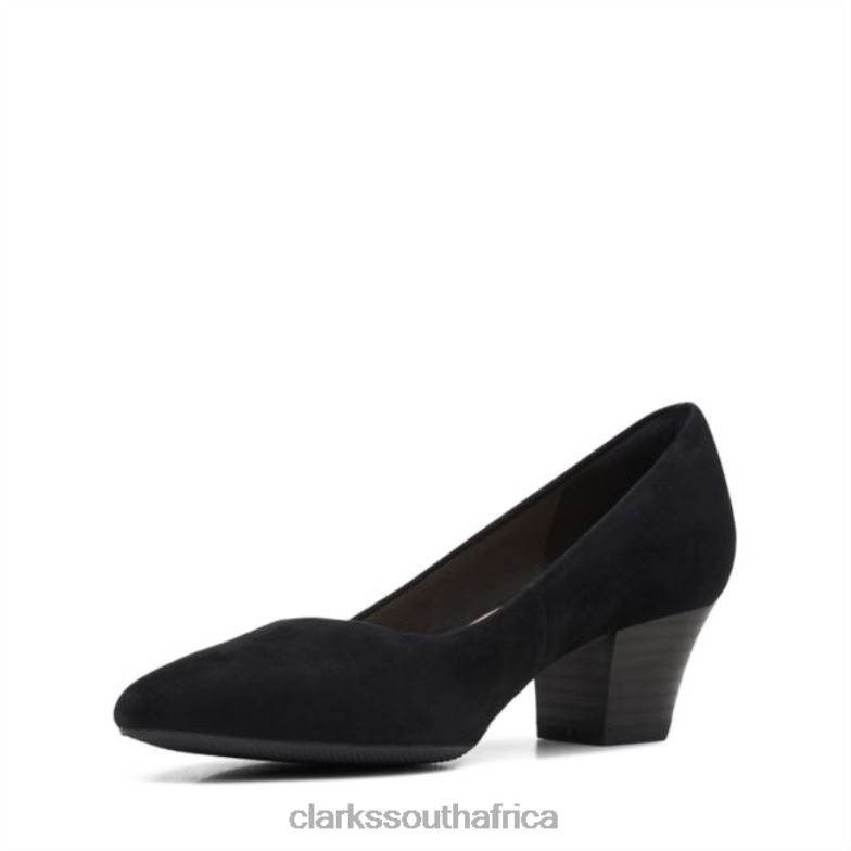 Black Suede Clarks Teresa Step Black Suede 840406347 Unisex Clarks Black Suede