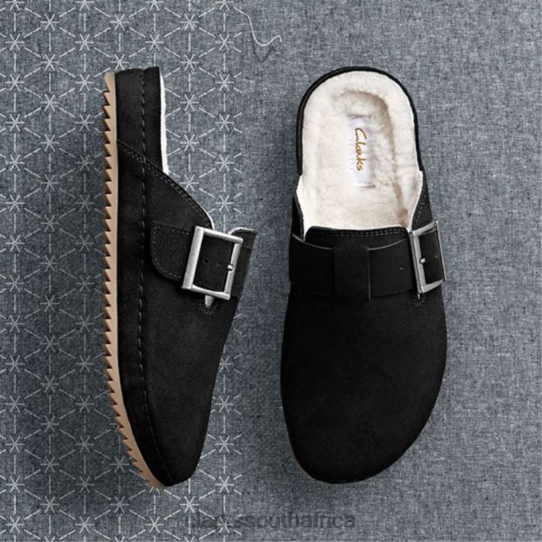Black Suede Warmlined Clarks Brookleigh Mule Black Suede Warmlined 840405155 Unisex Clarks Black Suede Warmlined