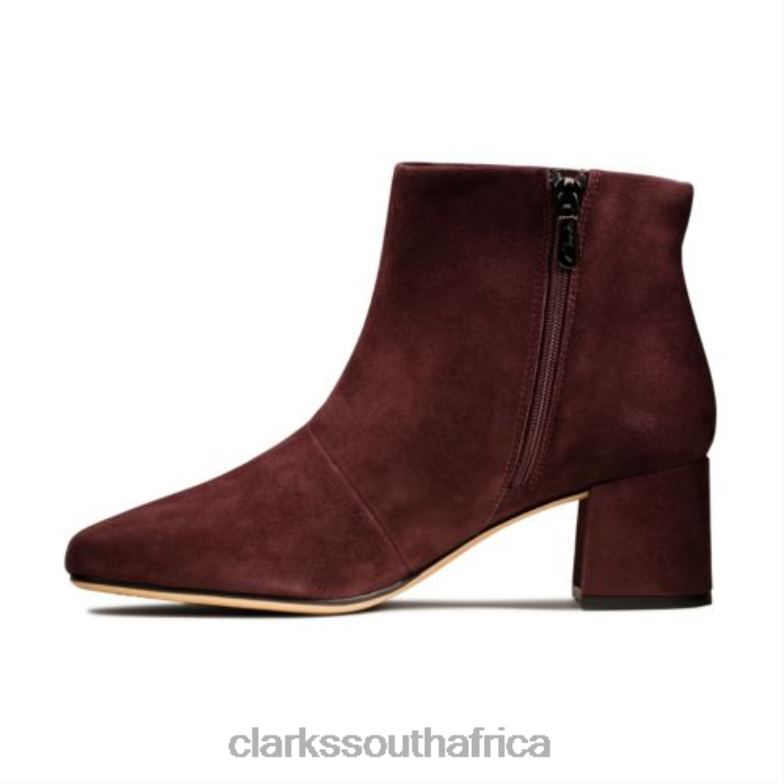 Burgundy Sheer Flora Clarks 840404236 Unisex Clarks Burgundy