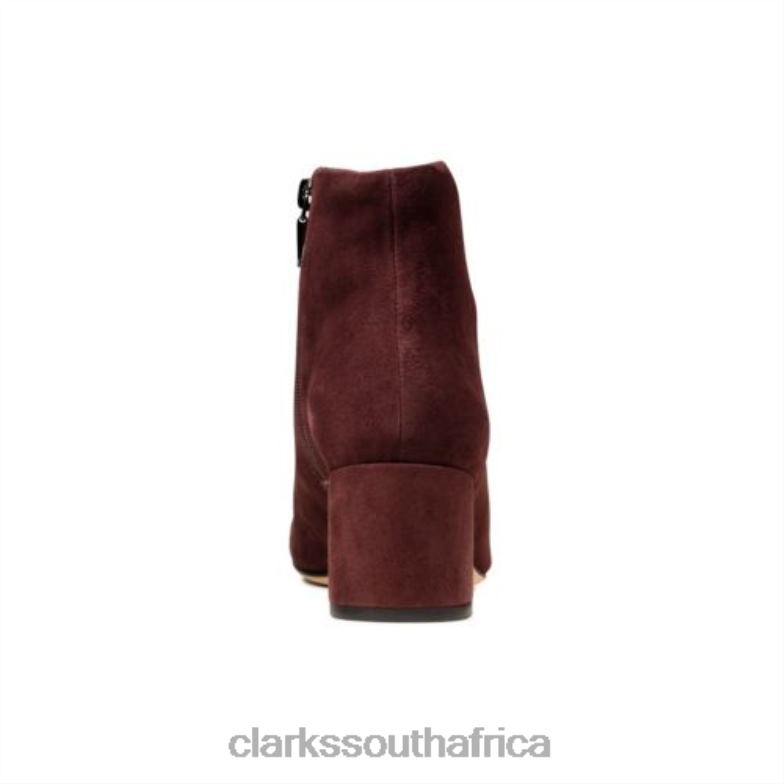 Burgundy Sheer Flora Clarks 840404236 Unisex Clarks Burgundy