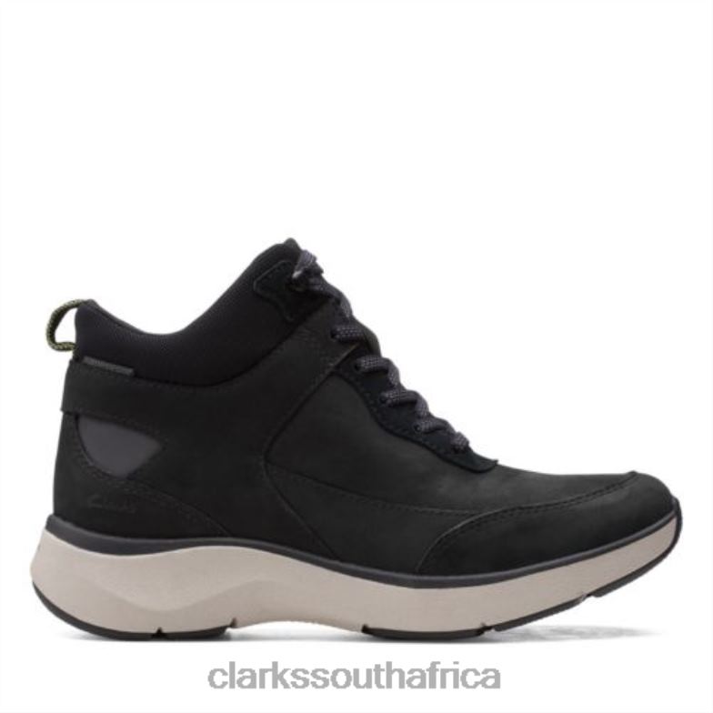 Clarks Black Combi Wave 20 Mid 840404097 Unisex Clarks Black Combi