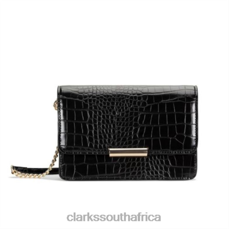 Clarks Black Croc Treen Wil Low 840404305 Unisex Clarks Black Croc