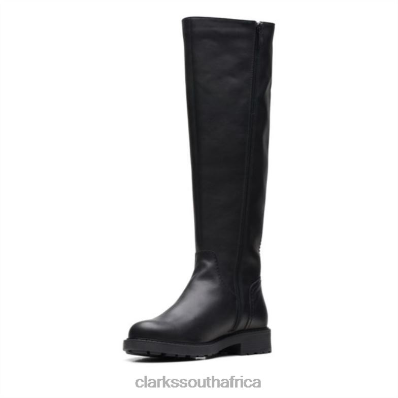 Clarks Black Leather Orinoco2 Long Black Leather 840405281 Unisex Clarks Black Leather