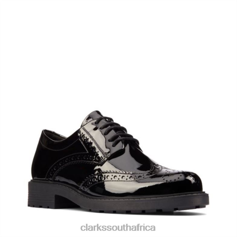 Clarks Black Patent Orinoco 2 Limit Black Patent 840405065 Unisex Clarks Black Patent
