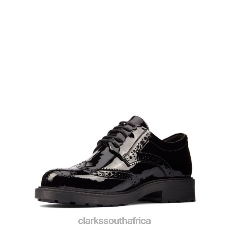 Clarks Black Patent Orinoco 2 Limit Black Patent 840405065 Unisex Clarks Black Patent