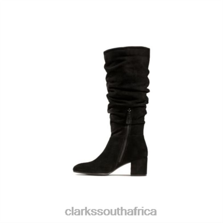 Clarks Black Suede Sheer Slouch 840404233 Unisex Clarks Black Suede