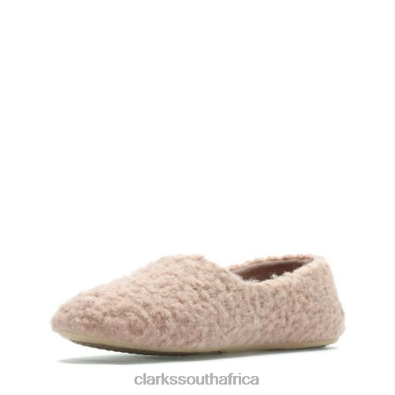 Clarks Cozily Curl Rose Rose 840405146 Unisex Clarks Rose