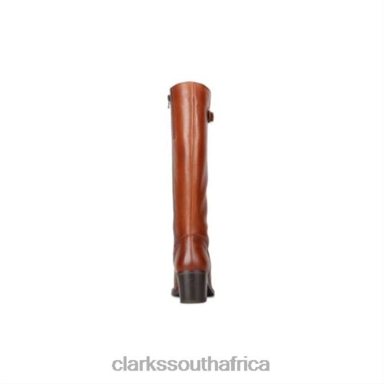 Clarks Dark Tan Leather Mascarpone2 Hi 840404177 Unisex Clarks Dark Tan Leather