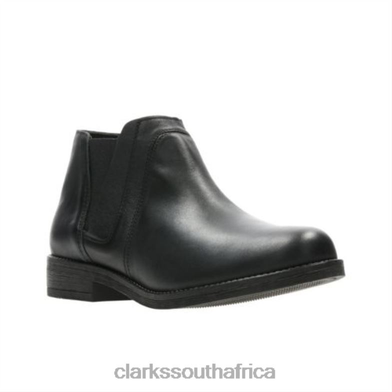 Clarks Demi Beat Black Leather 840404250 Unisex Clarks Black Leather