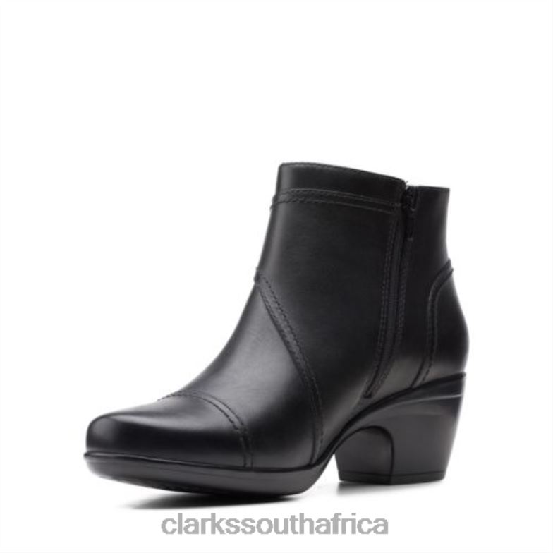 Clarks Emily Calle Black Leather 840404122 Unisex Clarks Black Leather