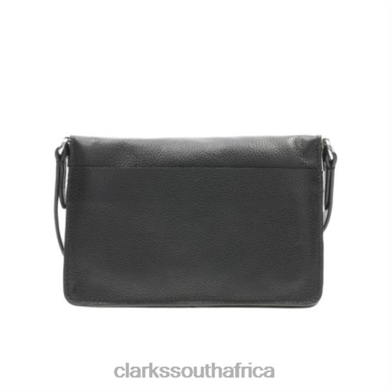 Clarks Marva Wave Black Leather 840404314 Unisex Clarks Black Leather