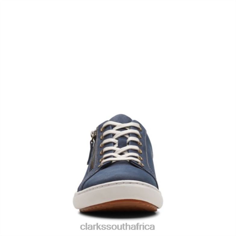 Clarks Nalle Lace Navy Nubuck Navy Nubuck 840405186 Unisex Clarks Navy Nubuck