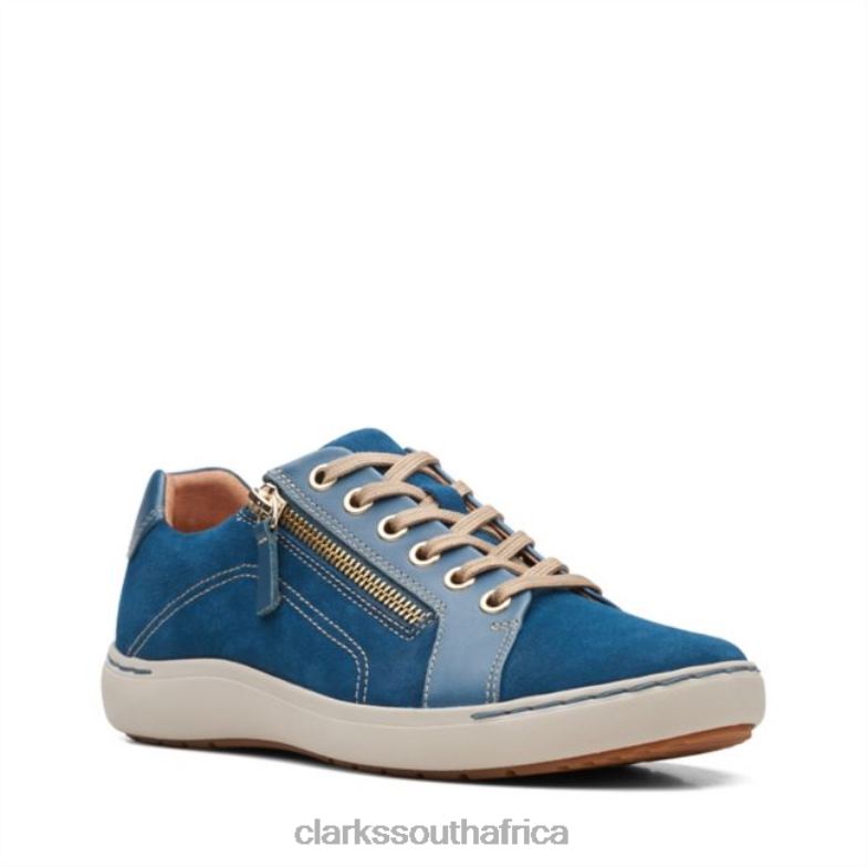 Clarks Nalle Lace Teal Teal 840405026 Unisex Clarks Teal