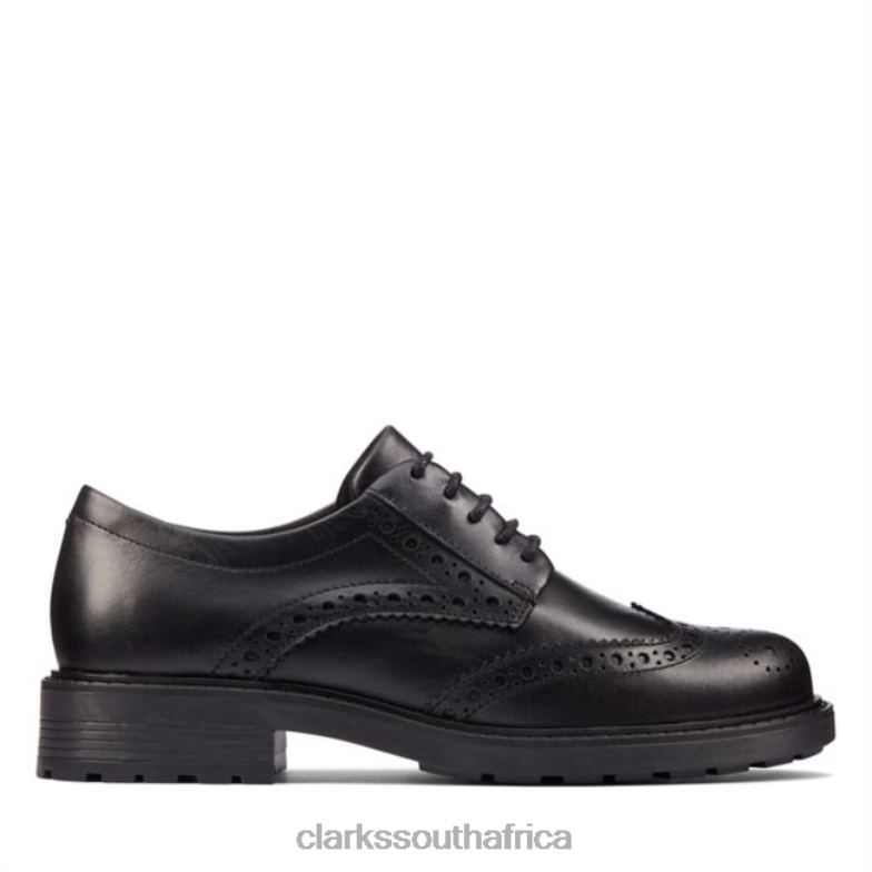 Clarks Orinoco 2 Limit Black Leather Black Leather 840405082 Unisex Clarks Black Leather