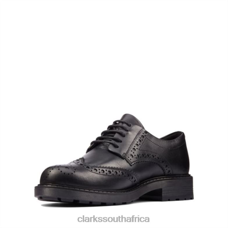 Clarks Orinoco 2 Limit Black Leather Black Leather 840405082 Unisex Clarks Black Leather