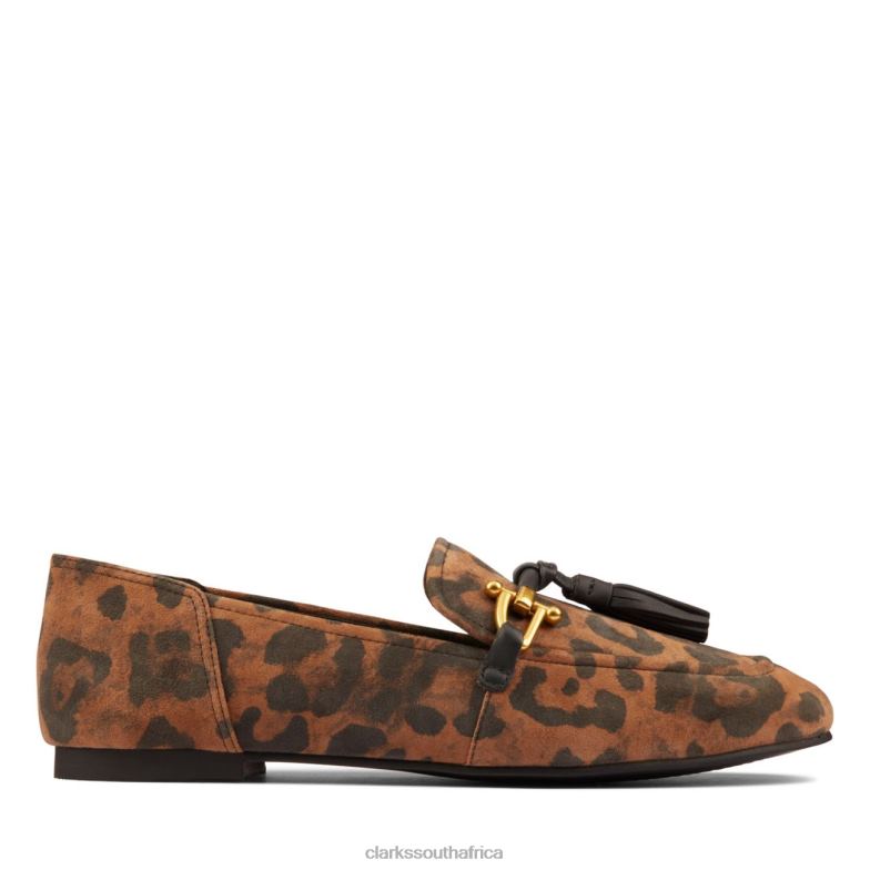 Clarks Pure 2 Tassel Leopard Suede Leopard Suede 840406466 Unisex Clarks Leopard Suede