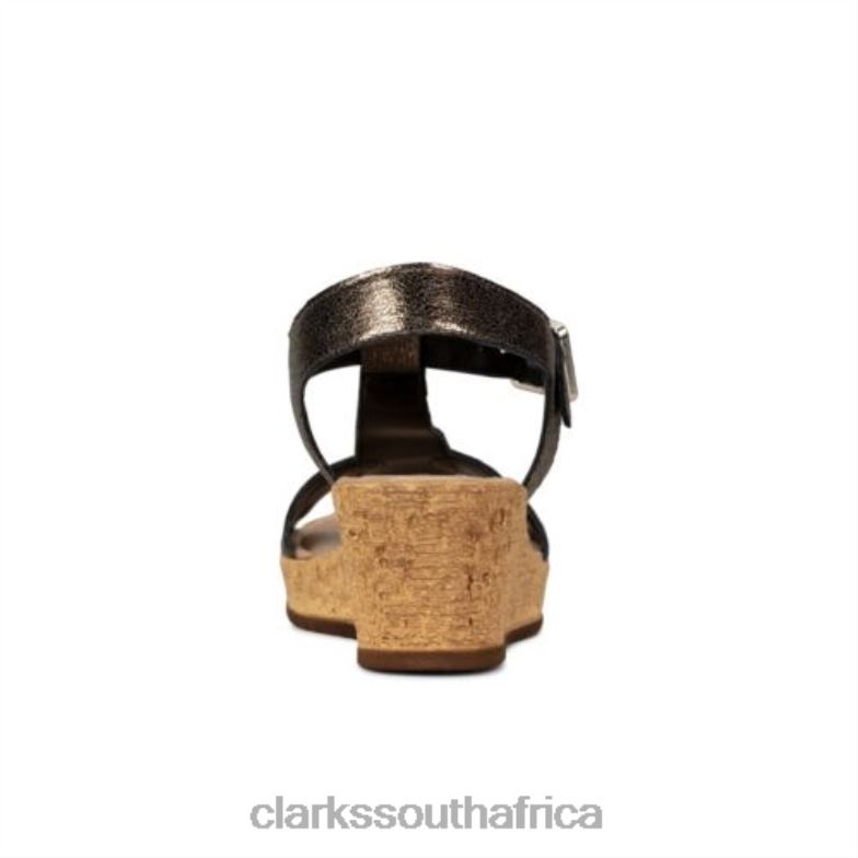 Clarks Rissa Sun Stone Metallic 840404274 Unisex Clarks Stone Metallic