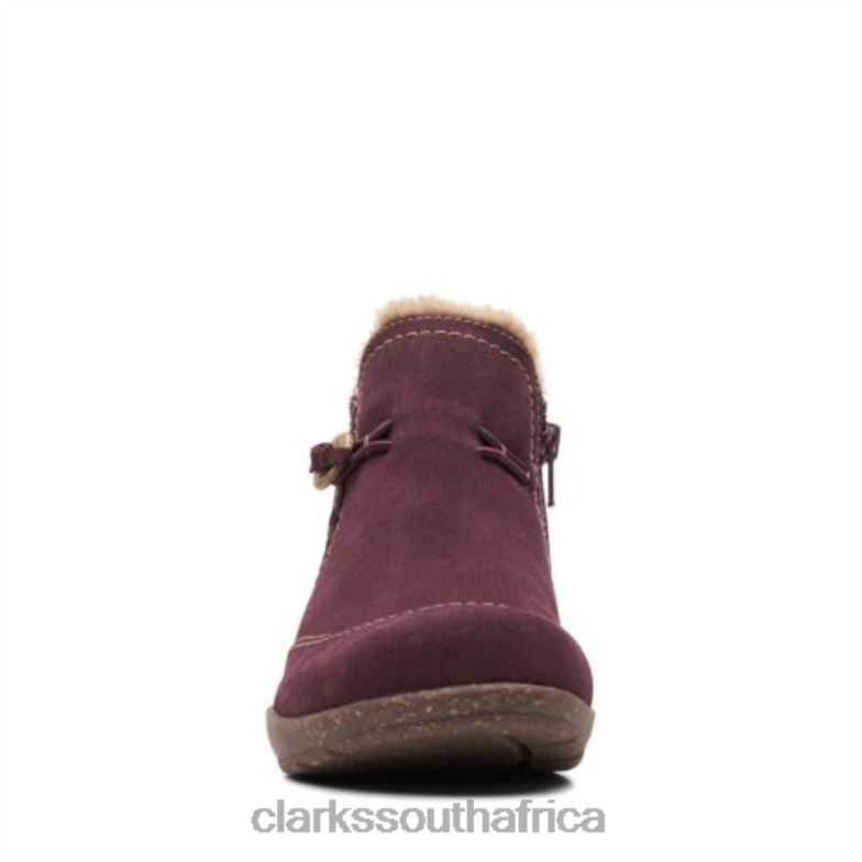 Clarks Rosevilleaster Burgundy Suede 840404154 Unisex Clarks Burgundy Suede