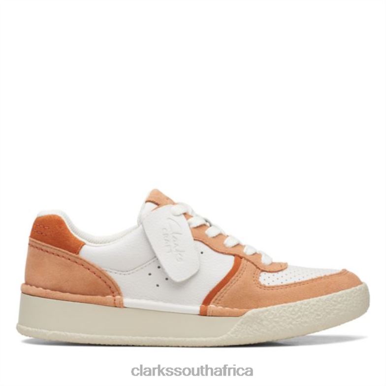 Clarks Sandstone Combi Craft Cup Court Sandstone Combi 840405185 Unisex Clarks Sandstone Combi